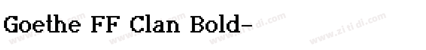 Goethe FF Clan Bold字体转换